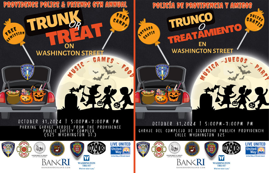 Providence Police & Friends 6th Annual Trunk or Treat.